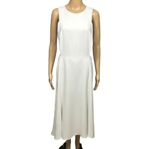 NBD Side Cutout Midi Dress Size L White